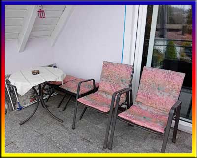 Balkon - hier darf auch geraucht werden